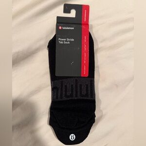 Lululemon Black Power Stride Tab Sock